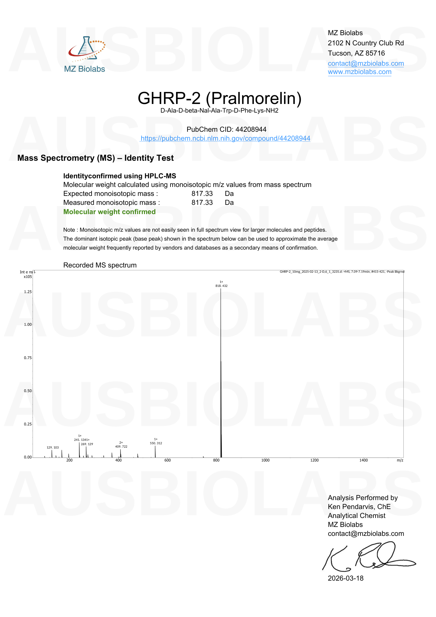 GHRP-2 10mg