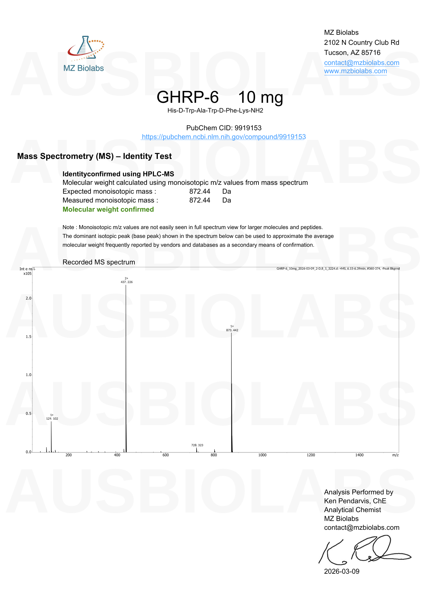 GHRP-6 10mg