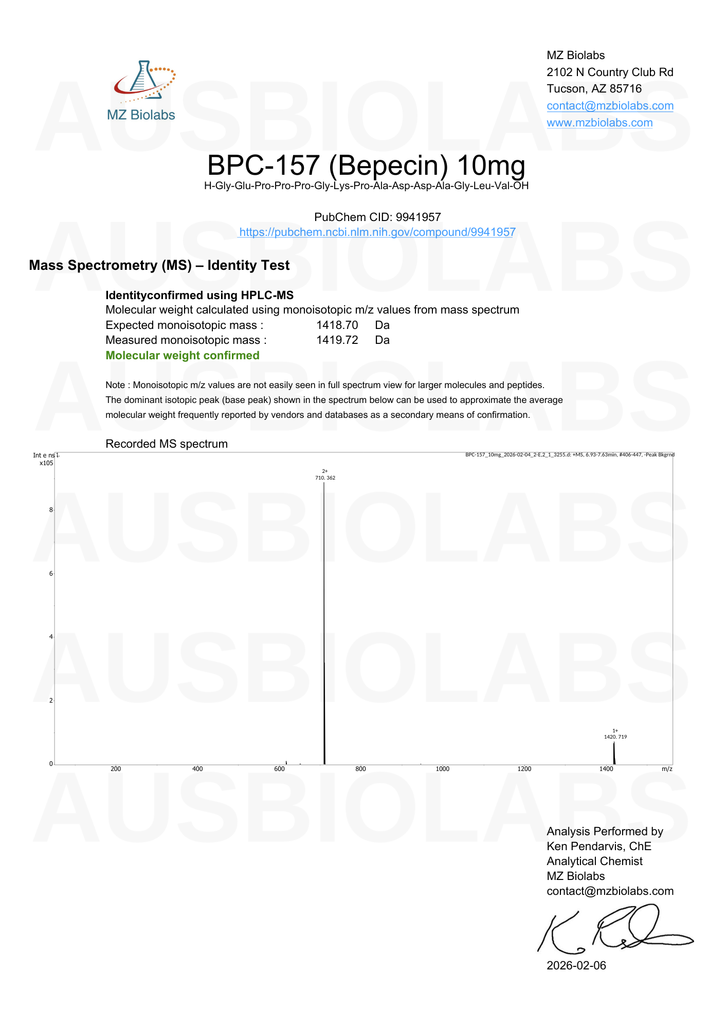 BPC-157 10mg
