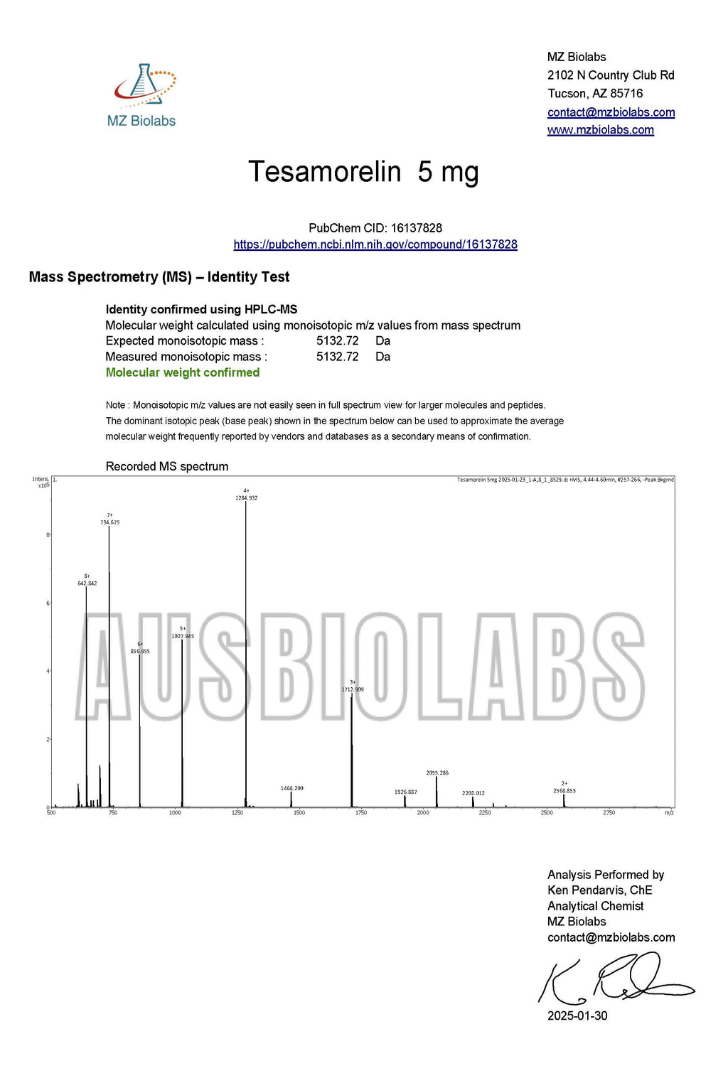 Tesamorelin 5mg