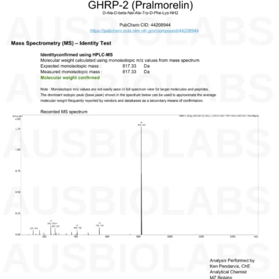 COA GHRP 2 AUSBIOLABS