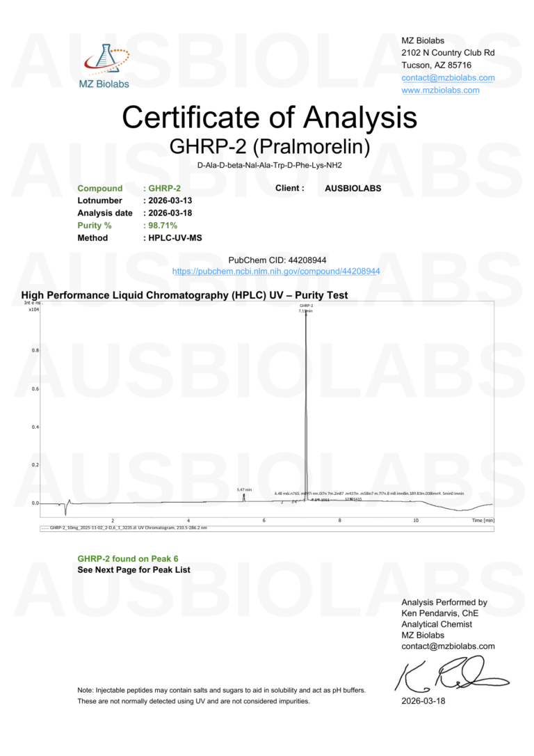 COA GHRP 2 AUSBIOLABS 2