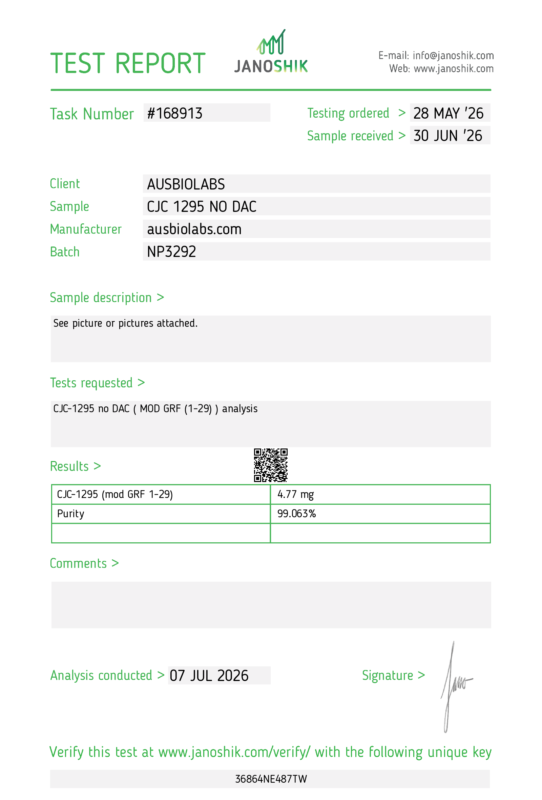 CJC 1295 NO DAC